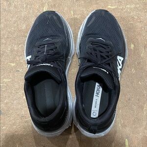 Hoka Women's Black and White Athletic Shoes